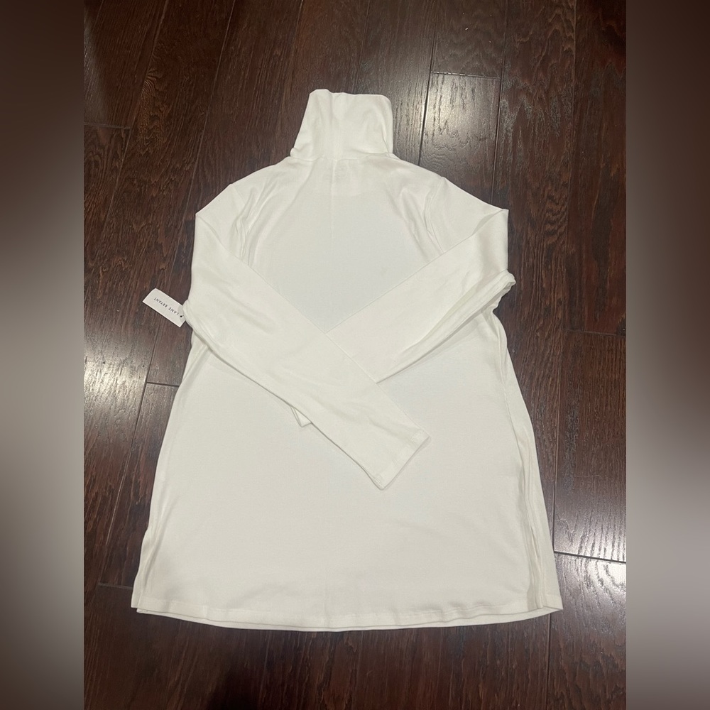 Lane Bryant Long Sleeve Turtleneck Ivory Plus Size 14/16 NEW - Picture 2 of 6